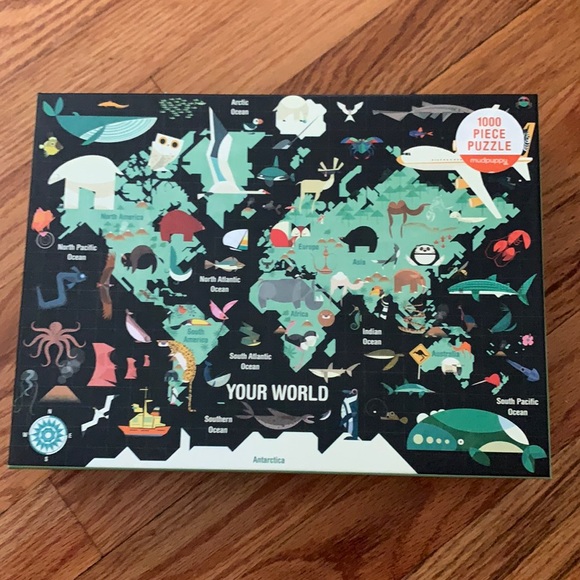 Other - “Your World” World Map 1000 Piece Kids Puzzle